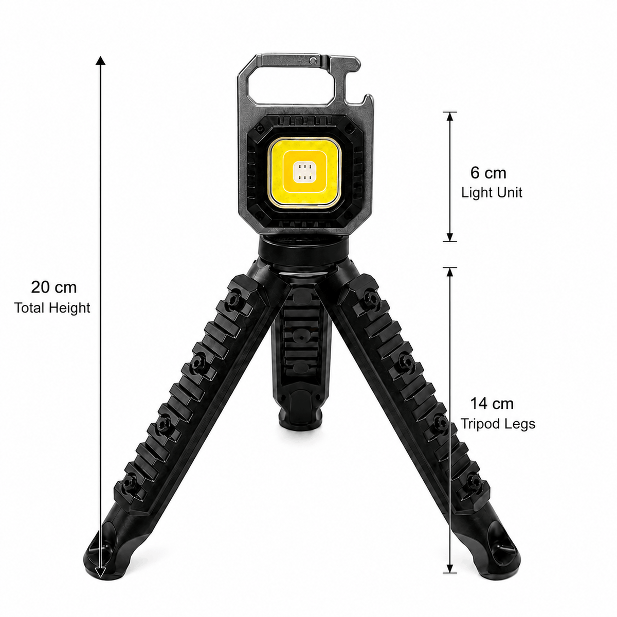 Lampe LED multifonctionnelle BlackAirsoft LUMEX avec mousqueton et aimant