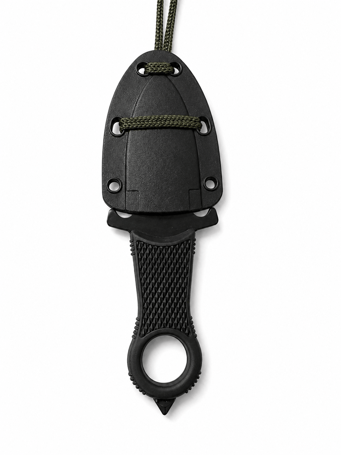Taktický nůž Halo Black Airsoft na krk s pouzdrem