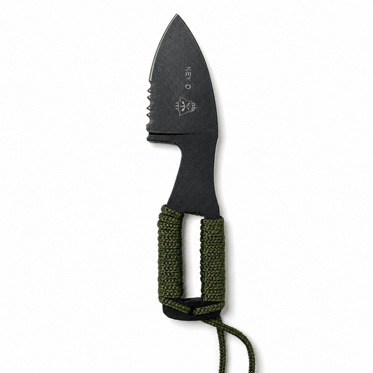 Taktický nůž KEYD Black Airsoft na krk s pouzdrem