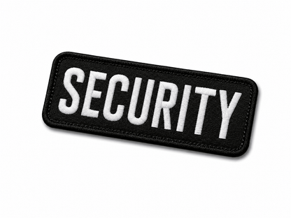 Écusson SECURITY 25x9 cm avec dos auto-agrippant
