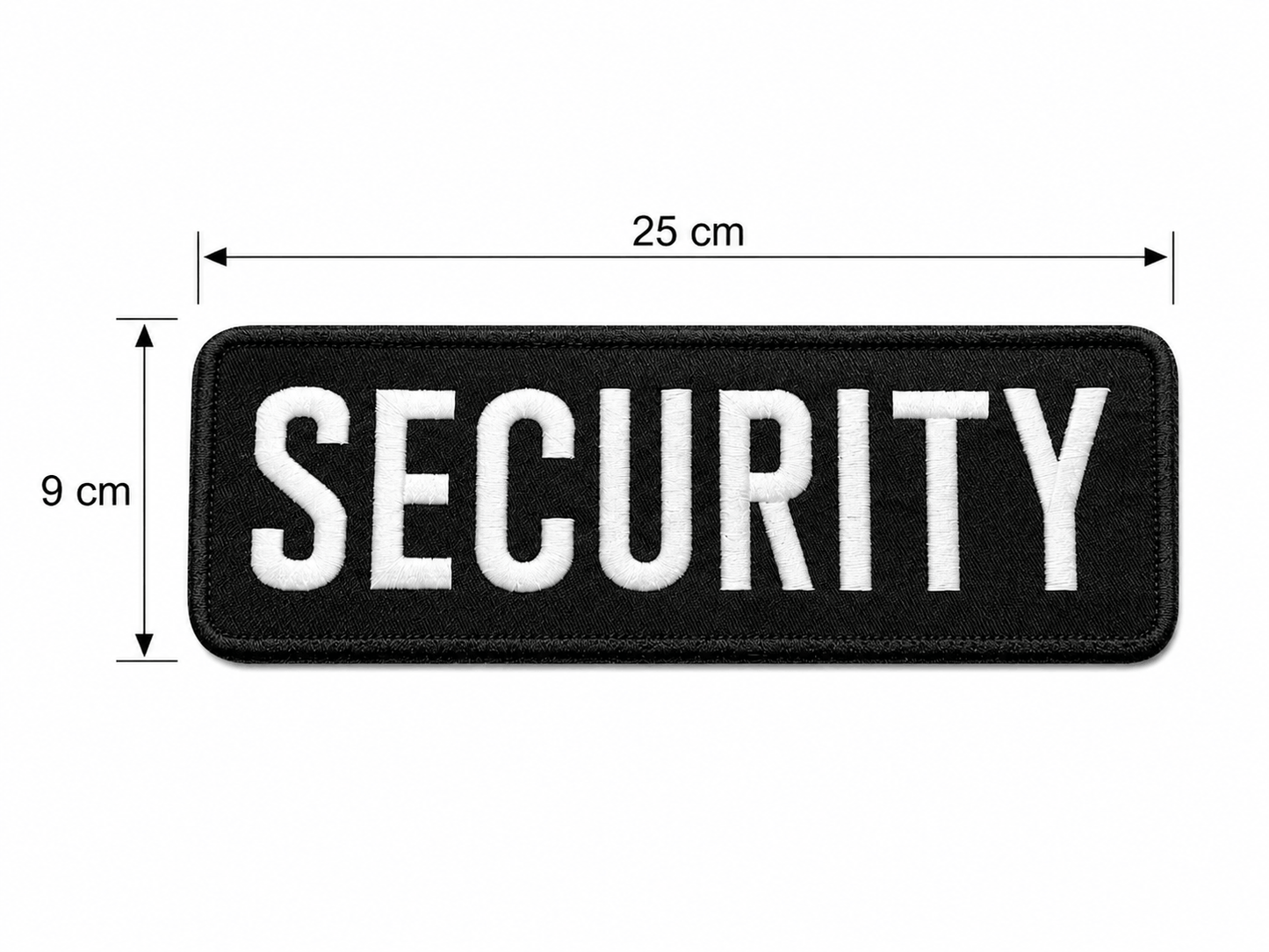 Écusson SECURITY 25x9 cm avec dos auto-agrippant