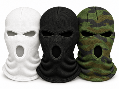 Плетена балаклава с 3 отвора BlackAirsoft TRIAD