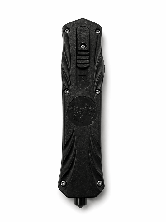 Black Airsoft Venom OTF automata kés, rugós pengével