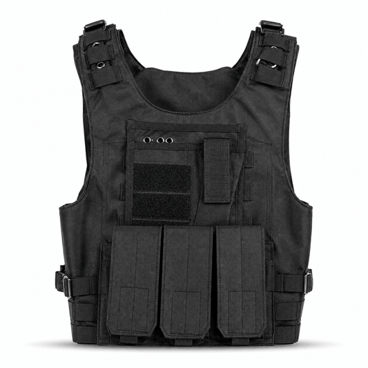 Gilet tactique BlackAirsoft SECURITY avec poches modulaires