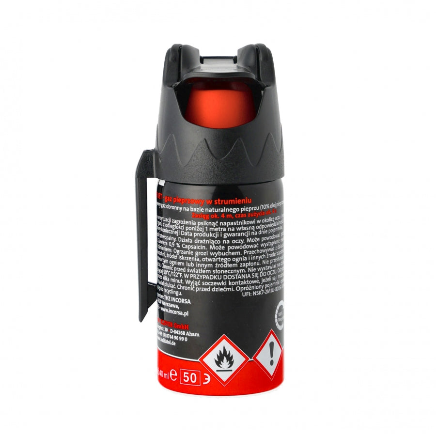 Ballistol Pfeffer-KO Jet 40ml paprika spray - sugár