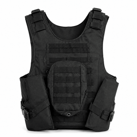 Gilet tactique BlackAirsoft SECURITY avec poches modulaires