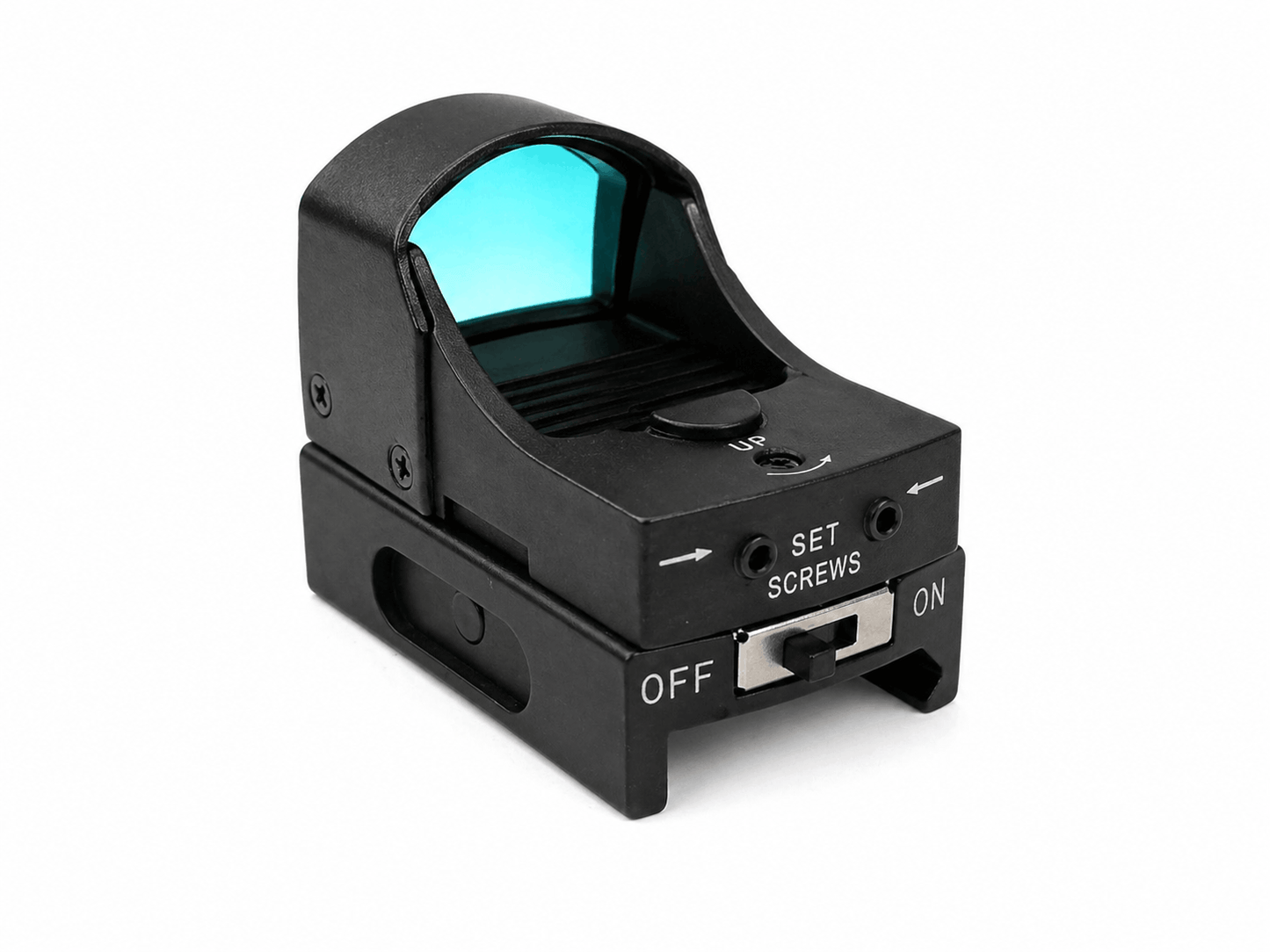 Taktický rychloměr Red Dot s dvojitou jasností Black Airsoft - s laserovým zaměřovačem