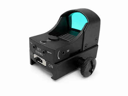 Taktický rychloměr Red Dot s dvojitou jasností Black Airsoft - s laserovým zaměřovačem