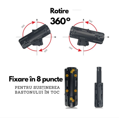 BlackAirsoft BASTHO polimer tok teleszkópos bot részére - 360°-ban forgatható