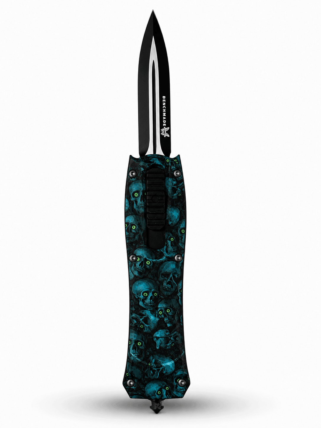 Couteau automatique Black Airsoft Inferno OTF à lame jaillissante