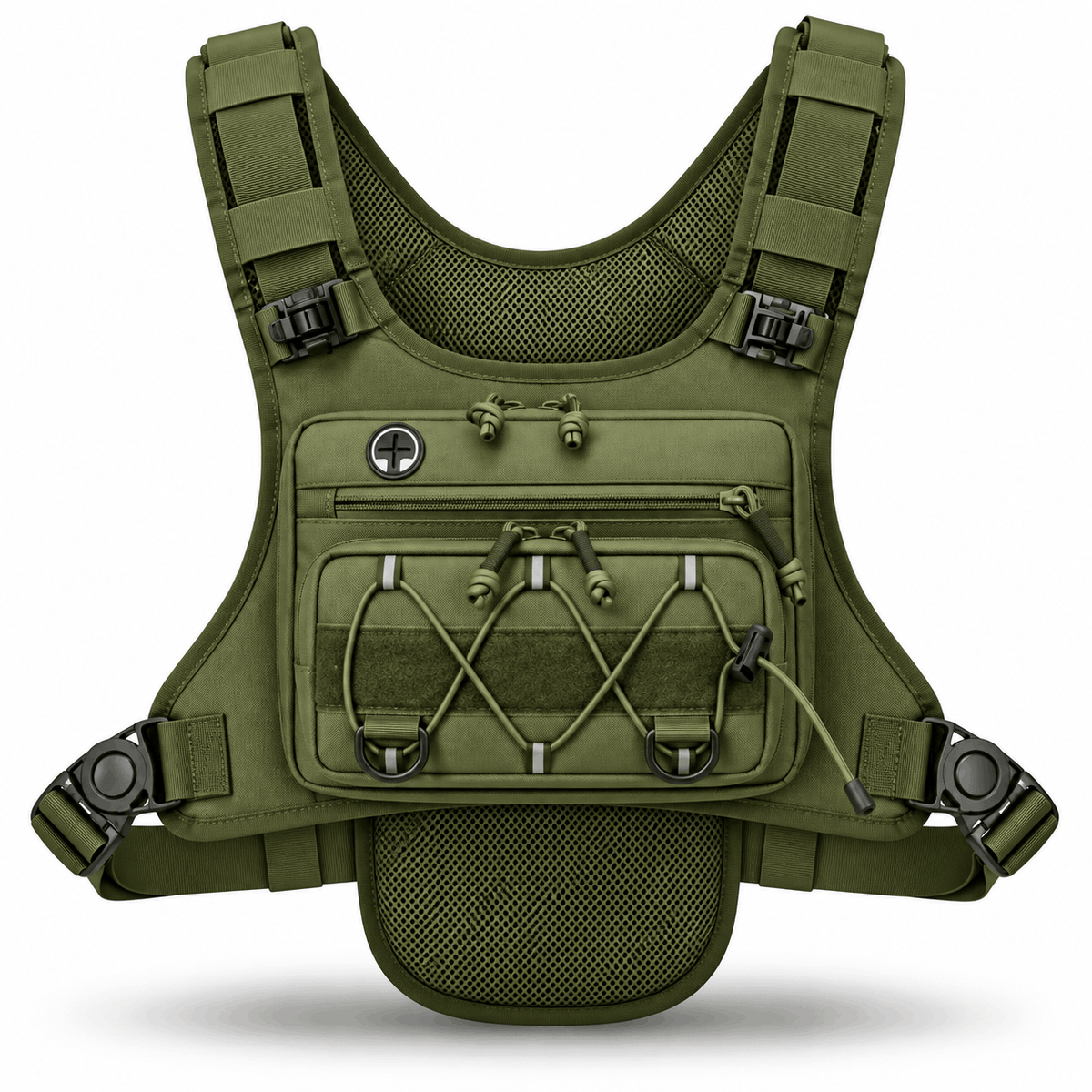 Taktička prslučna torba Black Airsoft Chest Rig Cross