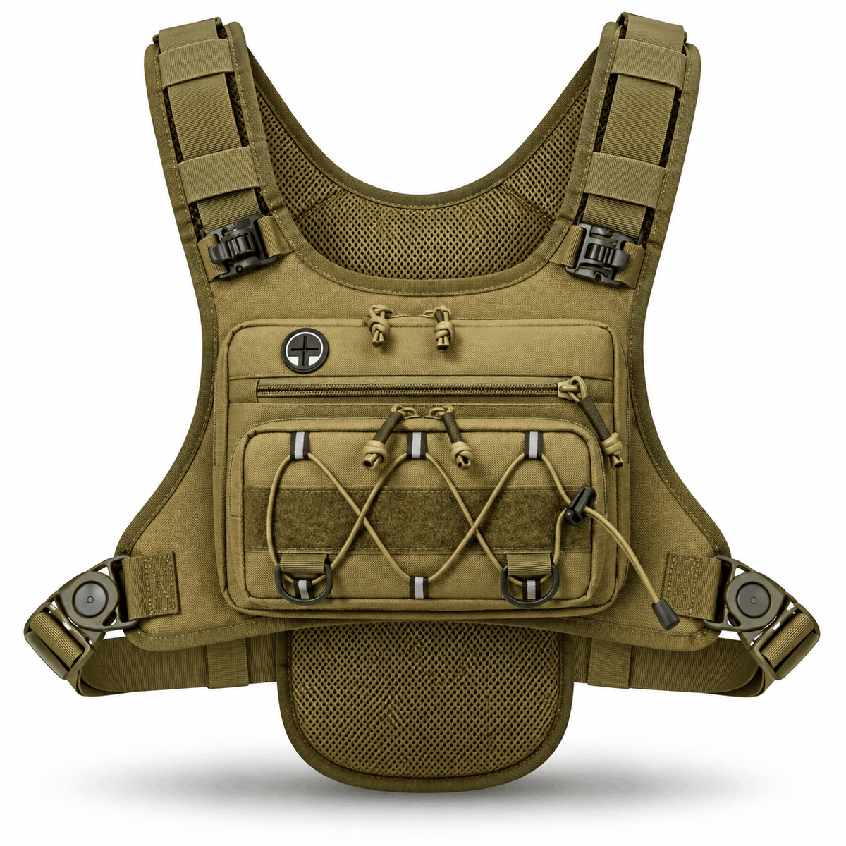 Taktička prslučna torba Black Airsoft Chest Rig Cross