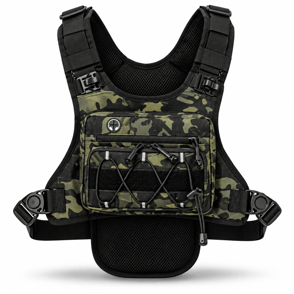 Taktička prslučna torba Black Airsoft Chest Rig Cross