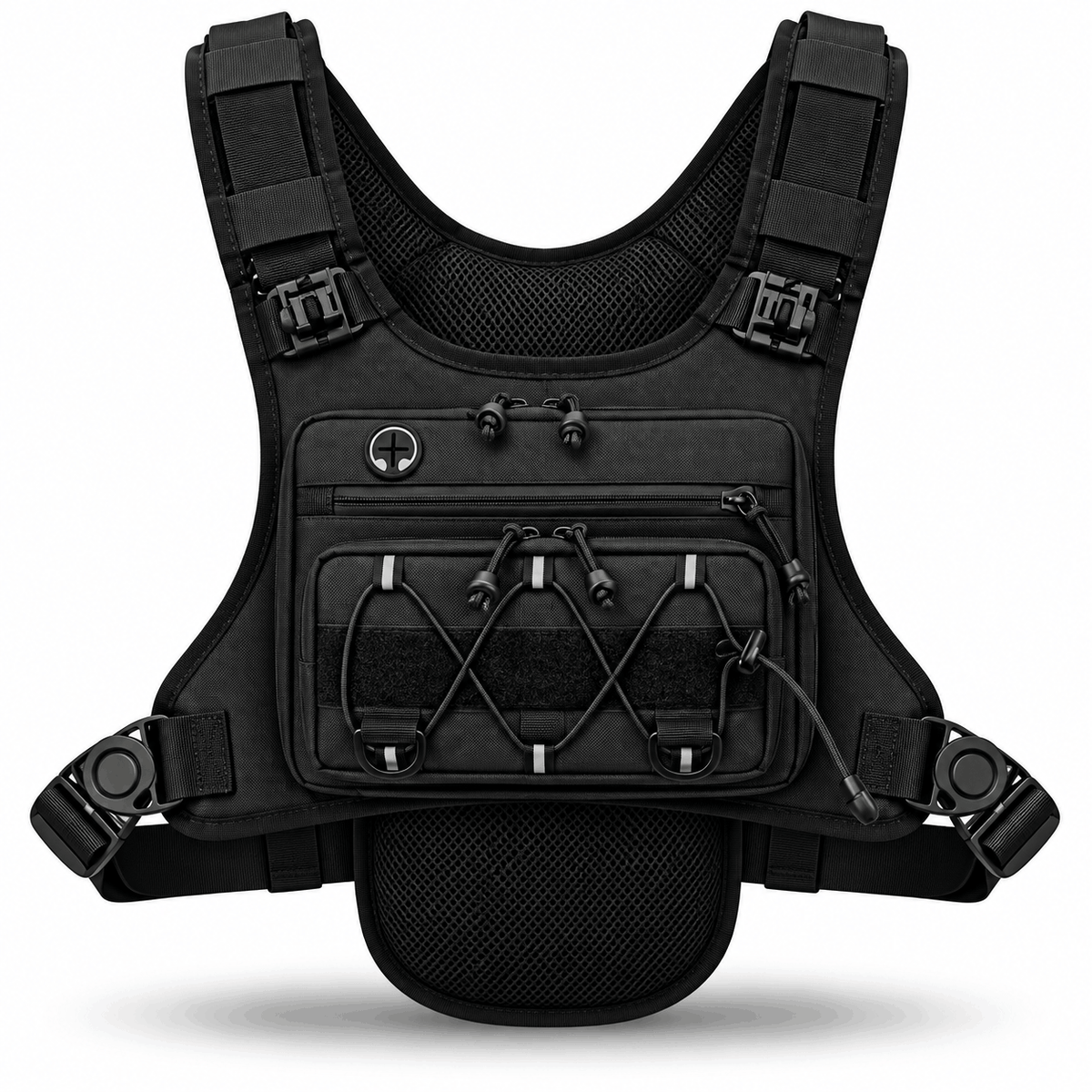 Taktička prslučna torba Black Airsoft Chest Rig Cross
