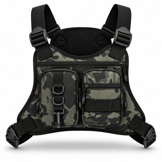 Тактическа нагръдна чанта Black Airsoft Chest Rig Duo