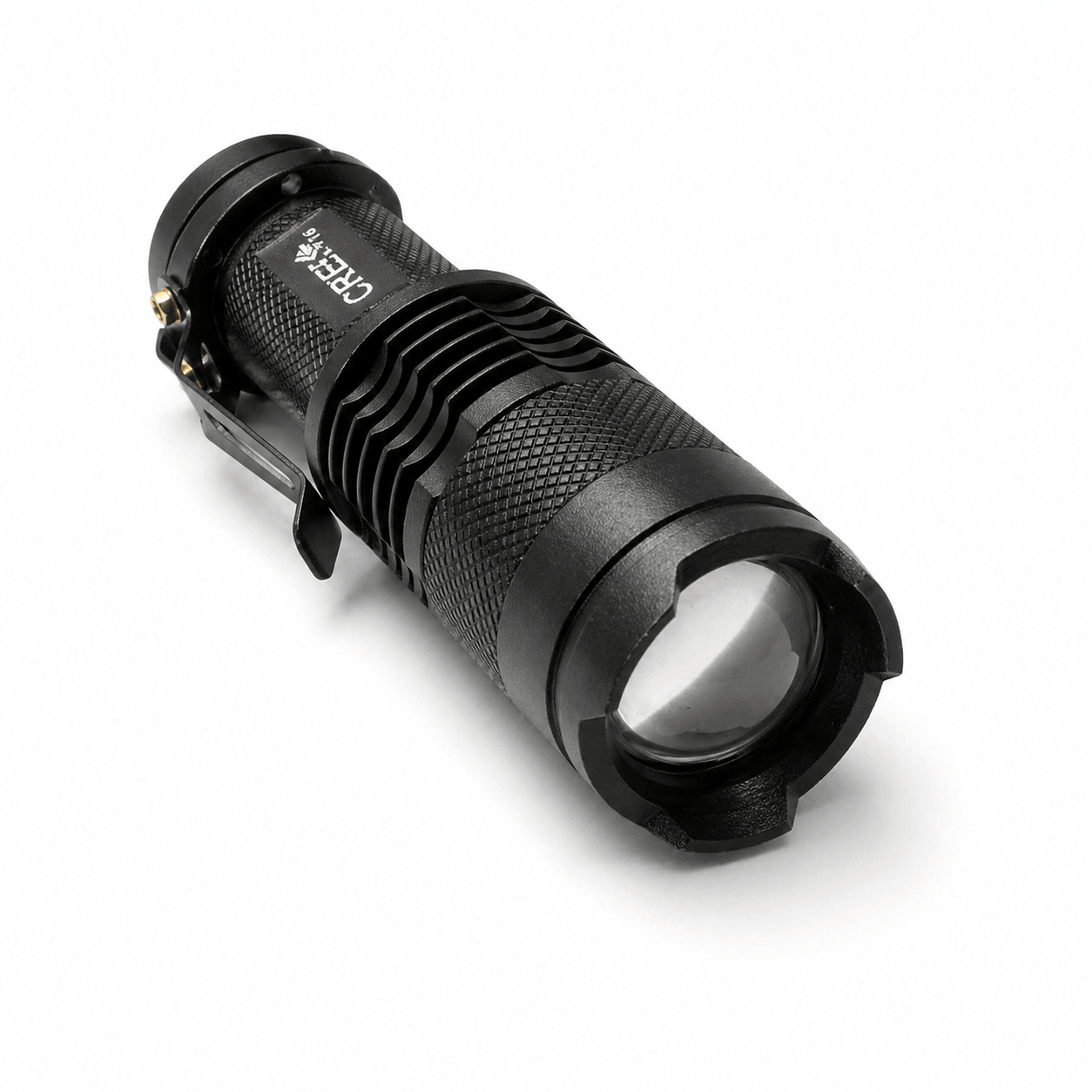 Mini svítilna Black Airsoft CREE s dobíjecí baterií a nabíječkou