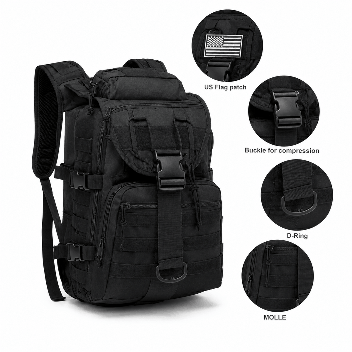 BlackAirsoft CROSS-X 35L taktikai hátizsák