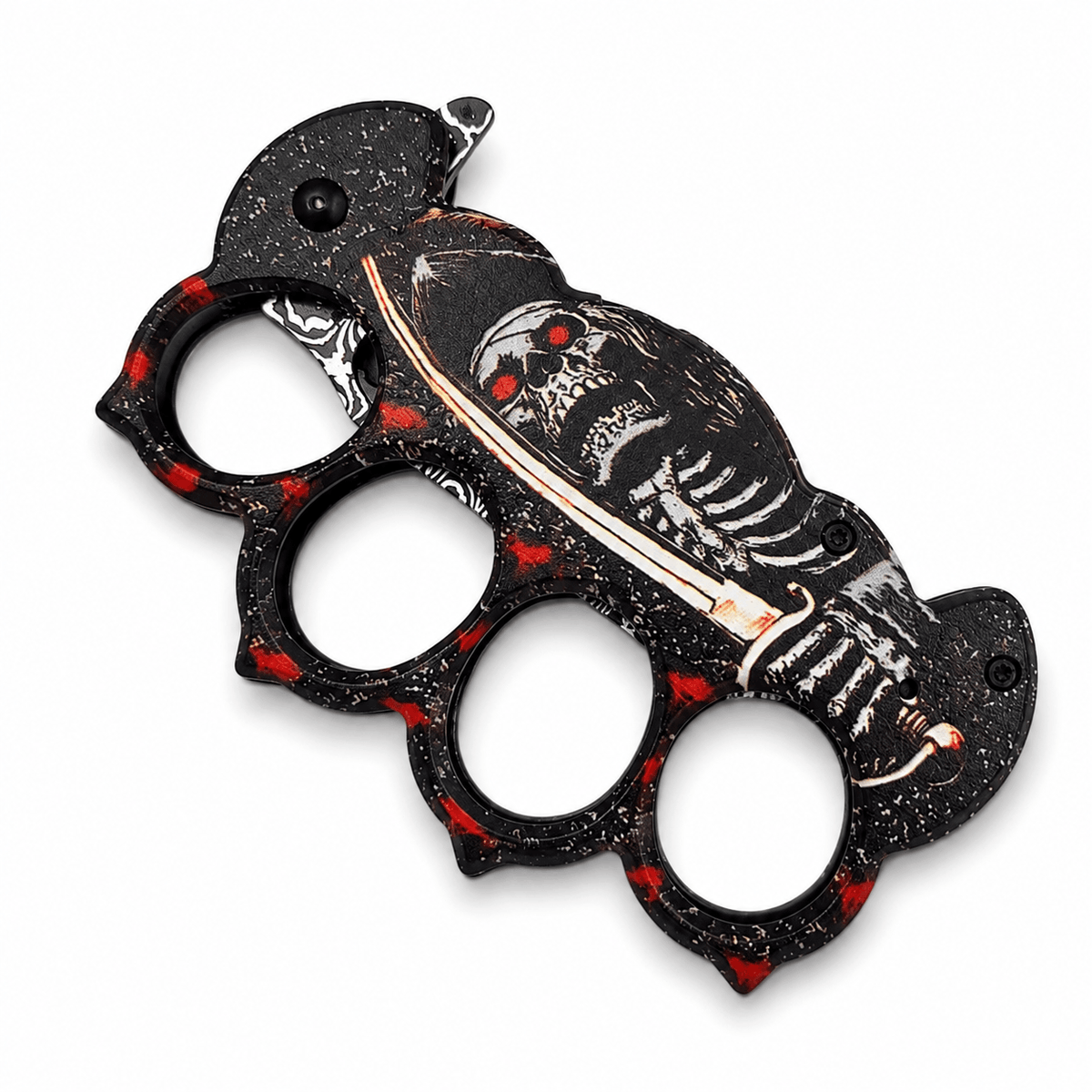 Αυτόματο μαχαίρι τύπου box Black Airsoft Dead Head με κλιπ ζώνης