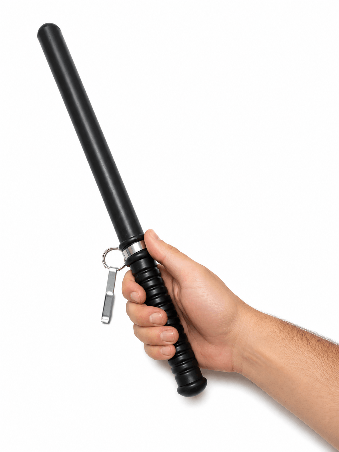 Gummierter Schlagstock 49 cm Black Airsoft Guardian Baton
