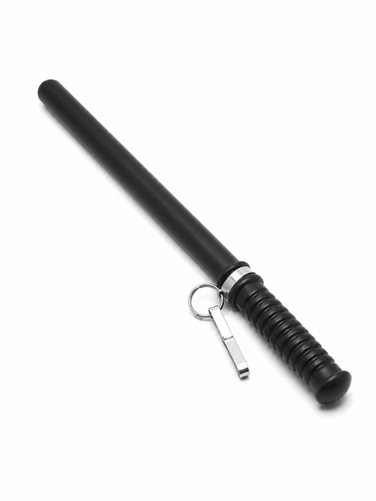 Gummierter Schlagstock 49 cm Black Airsoft Guardian Baton