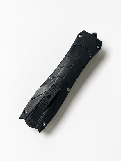 Couteau automatique Black Airsoft Inferno OTF à lame jaillissante