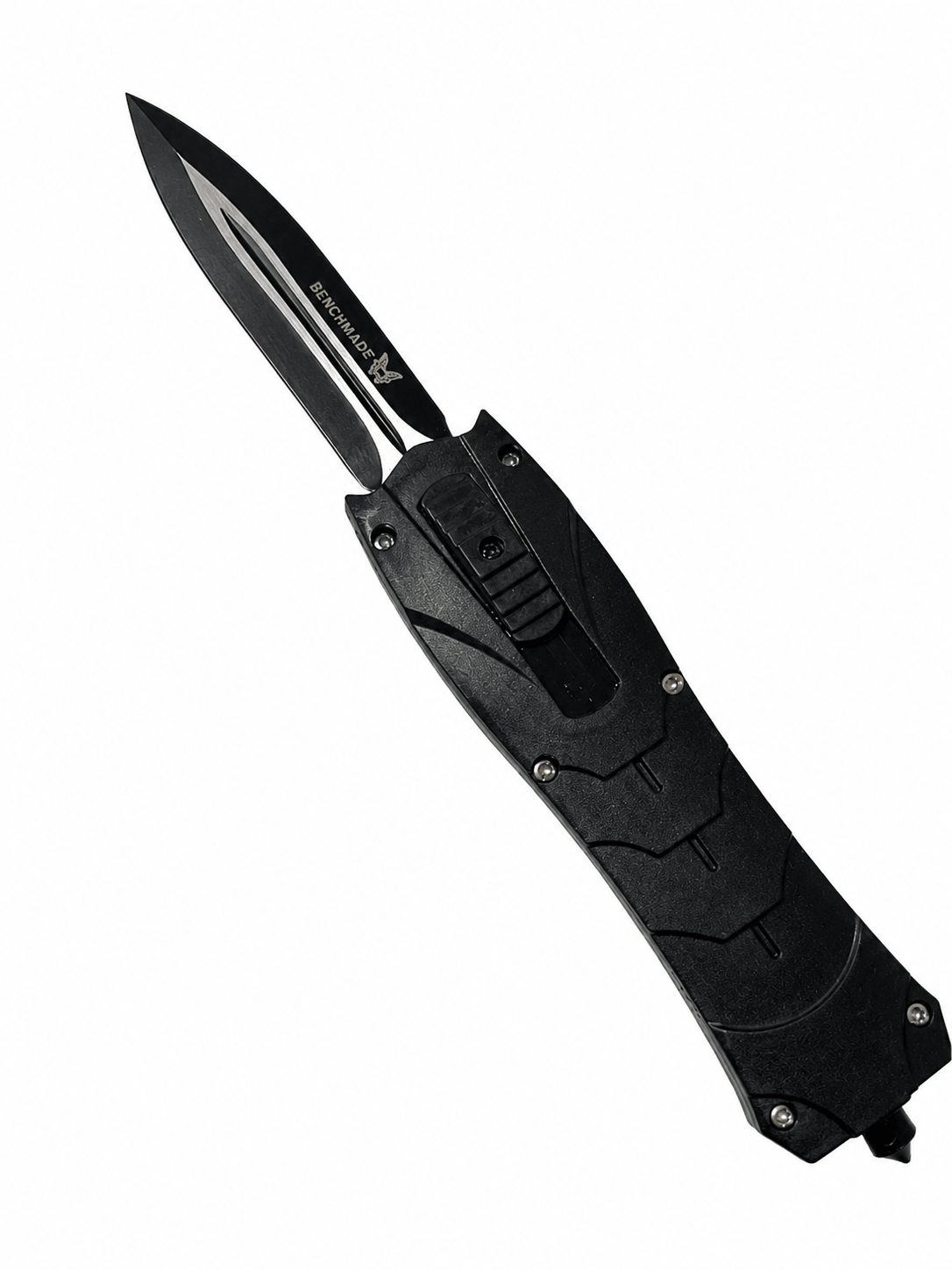 Couteau automatique Black Airsoft Inferno OTF à lame jaillissante