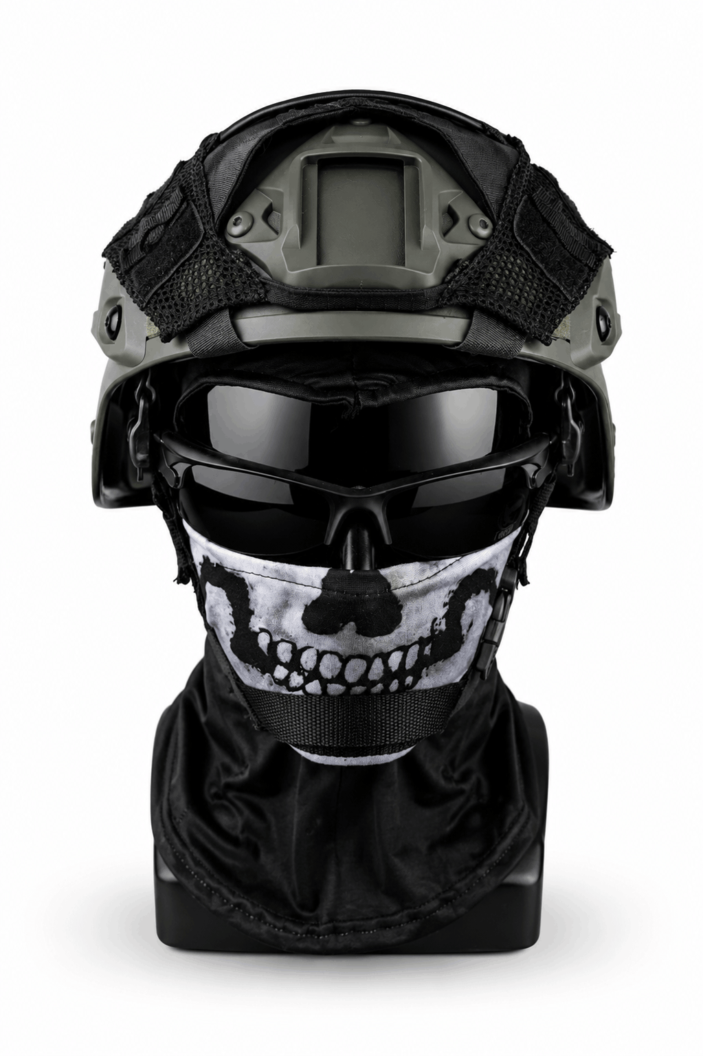 Тактически калъф за каска BlackAirsoft с еластични корди и велкро