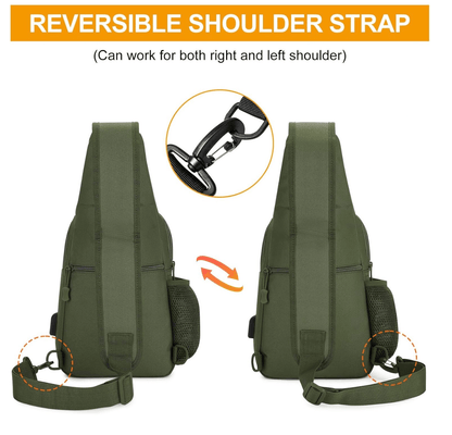 Sac bandoulière tactique Black Airsoft Tactical Sling Bag