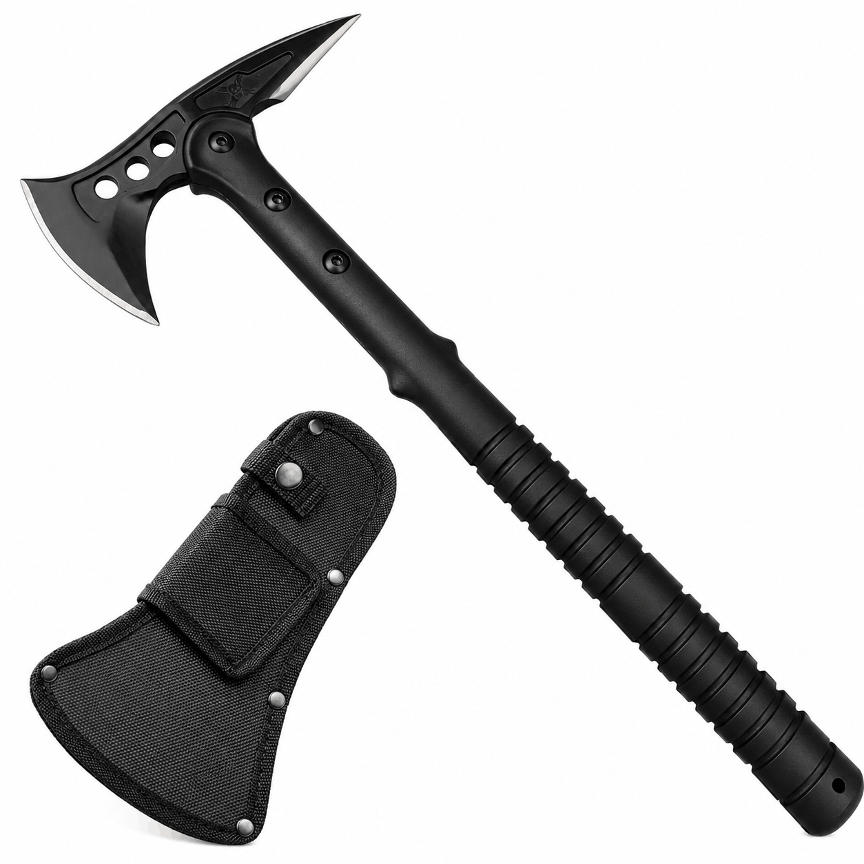 Topor tactic de camping Spear Point Axe 15 Inch cu husă