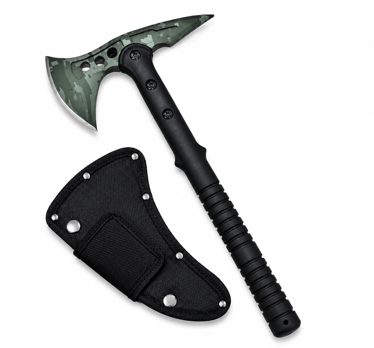 Topor tactic de camping Spear Point Axe 15 Inch cu husă