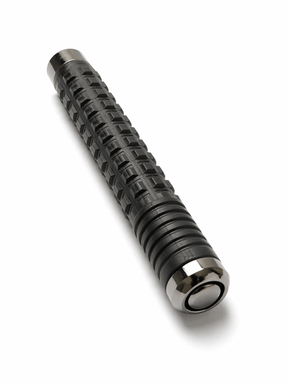 Baston telescopic din oțel Black Airsoft TITAN 52 cm cu husă – Crom