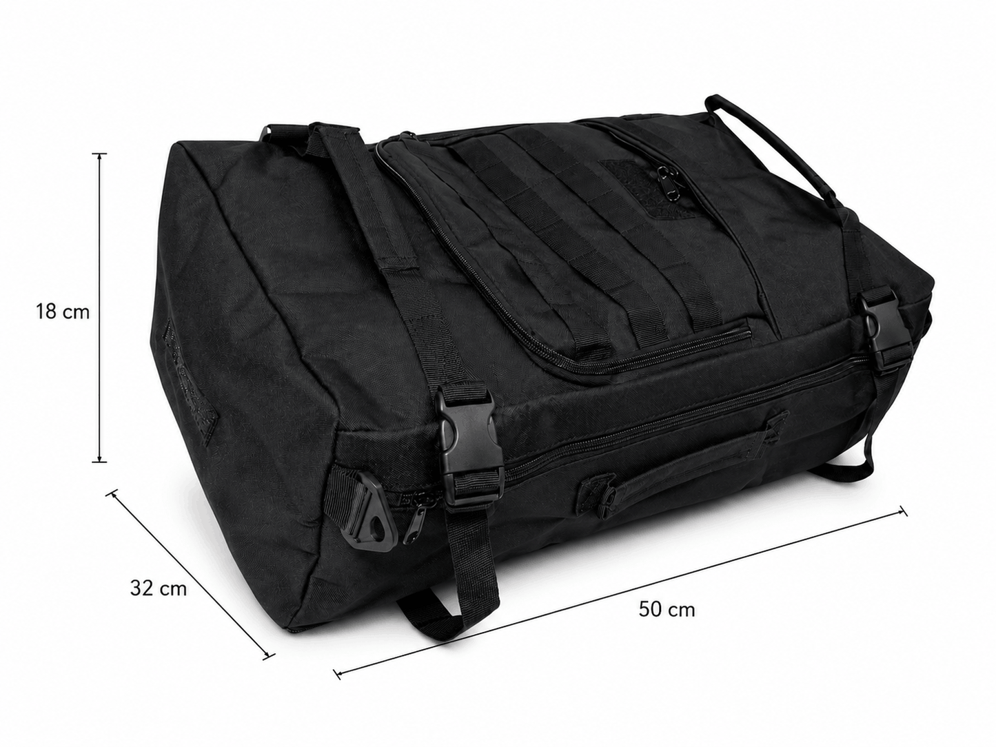 Sac tactique et sac à dos 2-en-1 BlackAirsoft TRANSFORM 50L