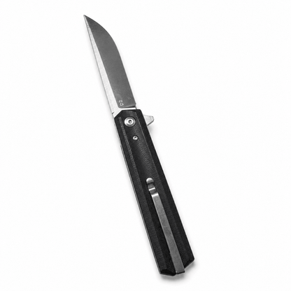 Couteau pliant BlackAirsoft Vertex, acier D2 et manche en G10