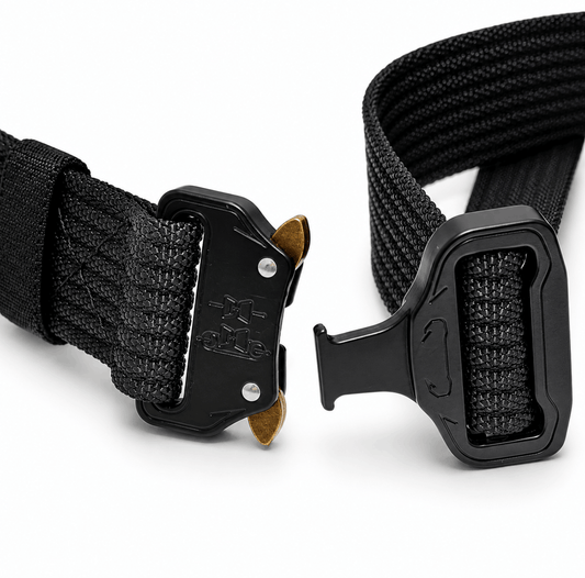 BlackAirsoft Cobra taktikai öv fém csattal és gyors rögzítéssel – 125 cm