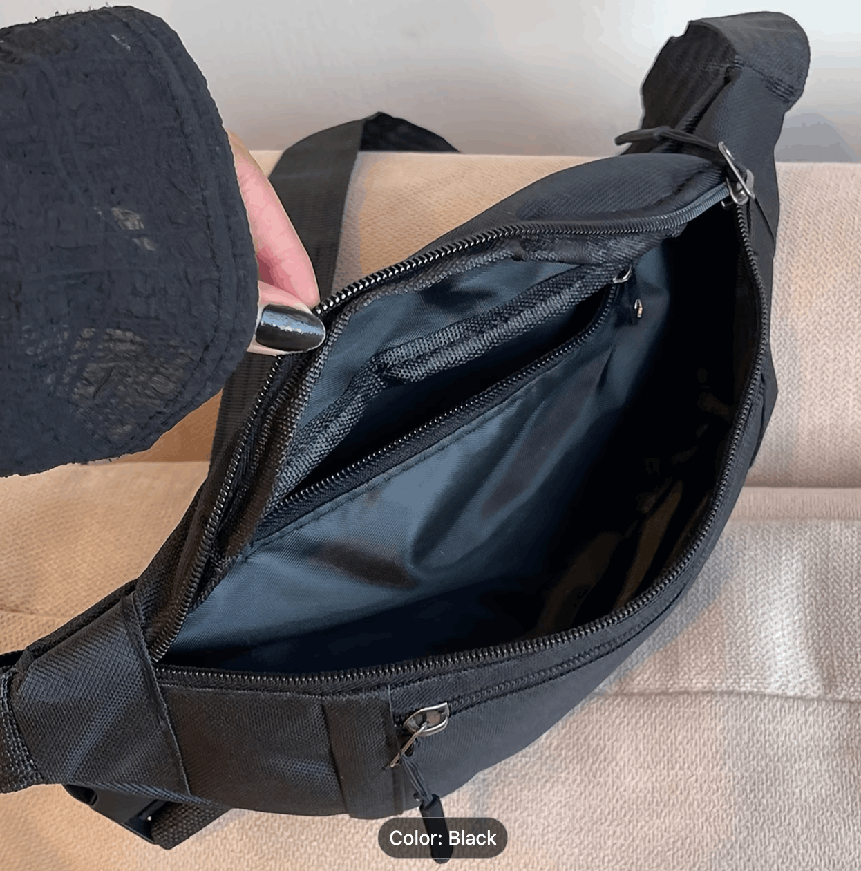 Umhängetasche BlackAirsoft Dual Zip