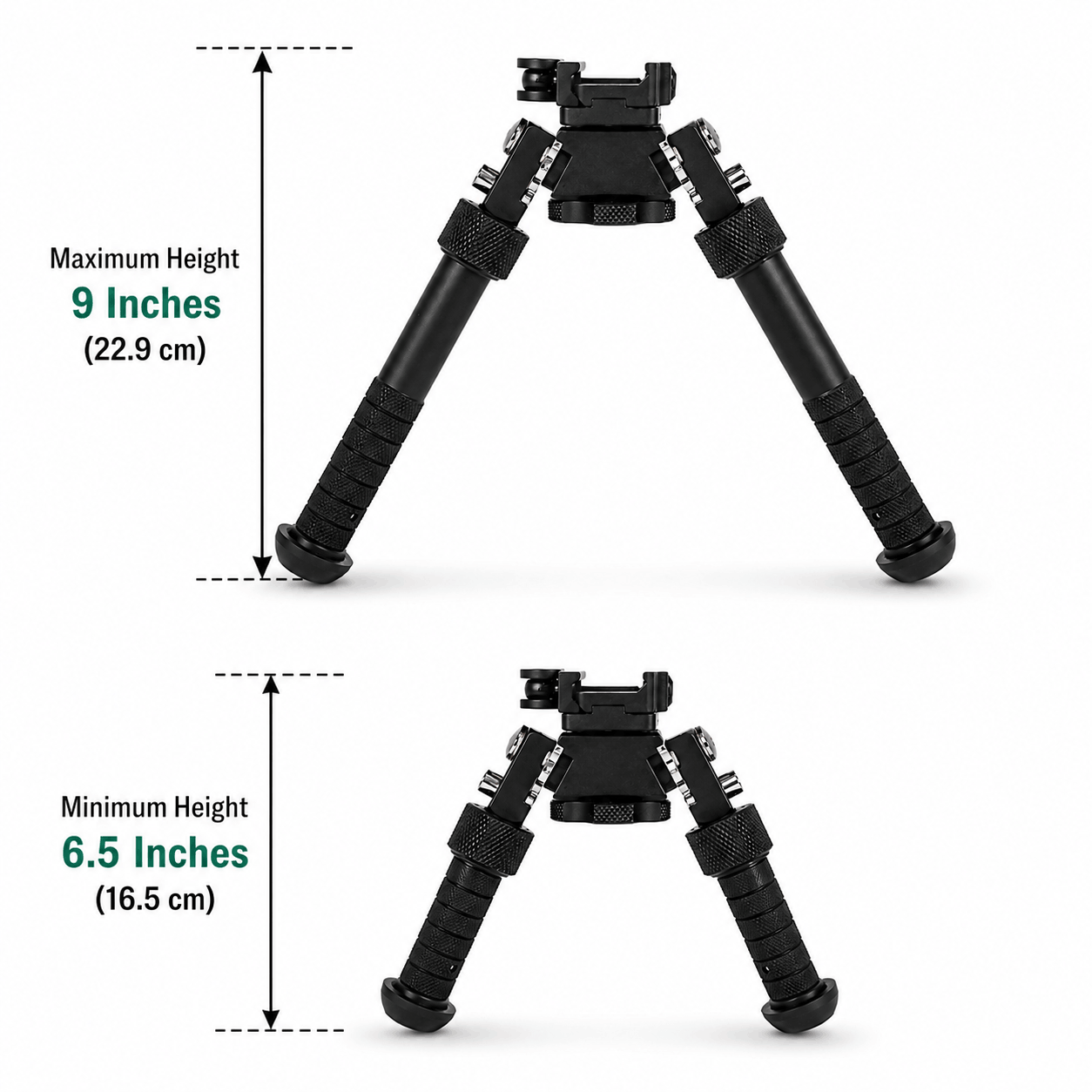 BlackAirsoft EagleForce 16.5–22.9 cm-es taktikai bipod KeyMod és Picatinny rendszerekhez