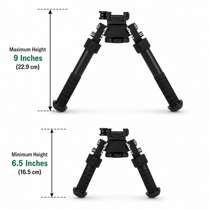 BlackAirsoft EagleForce 16.5–22.9 cm-es taktikai bipod KeyMod és Picatinny rendszerekhez