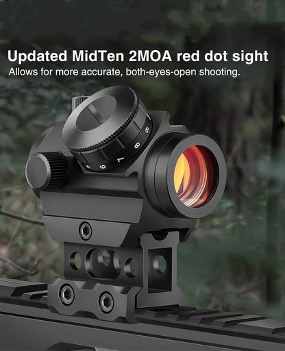 BlackAirsoft FALCON 2MOA 1x25 mm kollimátoros irányzék (red dot) 11 fényerősségi fokozattal