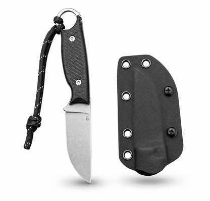 Συμπαγές τακτικό μαχαίρι BlackAirsoft HUNTER MINI D2 με θήκη KYDEX και λαβή G10