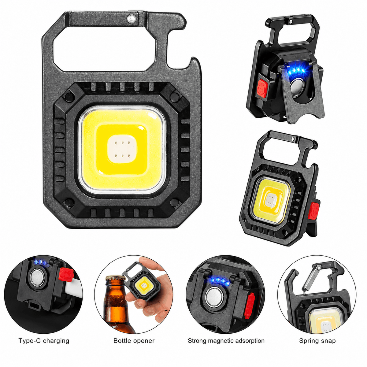 Multifunkcionalna LED svjetiljka BlackAirsoft LUMEX s karabinerom i magnetom