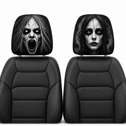 Husă pentru tetieră auto BlackAirsoft NIGHTMARE cu imprimeu horror