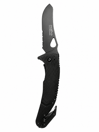 Couteau tactique pliant de sauvetage avec coupe-fil et clip