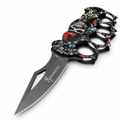 Couteau pliant de type box Browning X80 au design décoratif