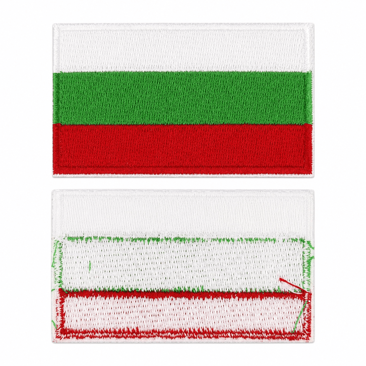 Emblema steagul Bulgariei 6.3x3.8 cm – termoadezivă fără velcro