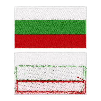 Emblema steagul Bulgariei 6.3x3.8 cm – termoadezivă fără velcro