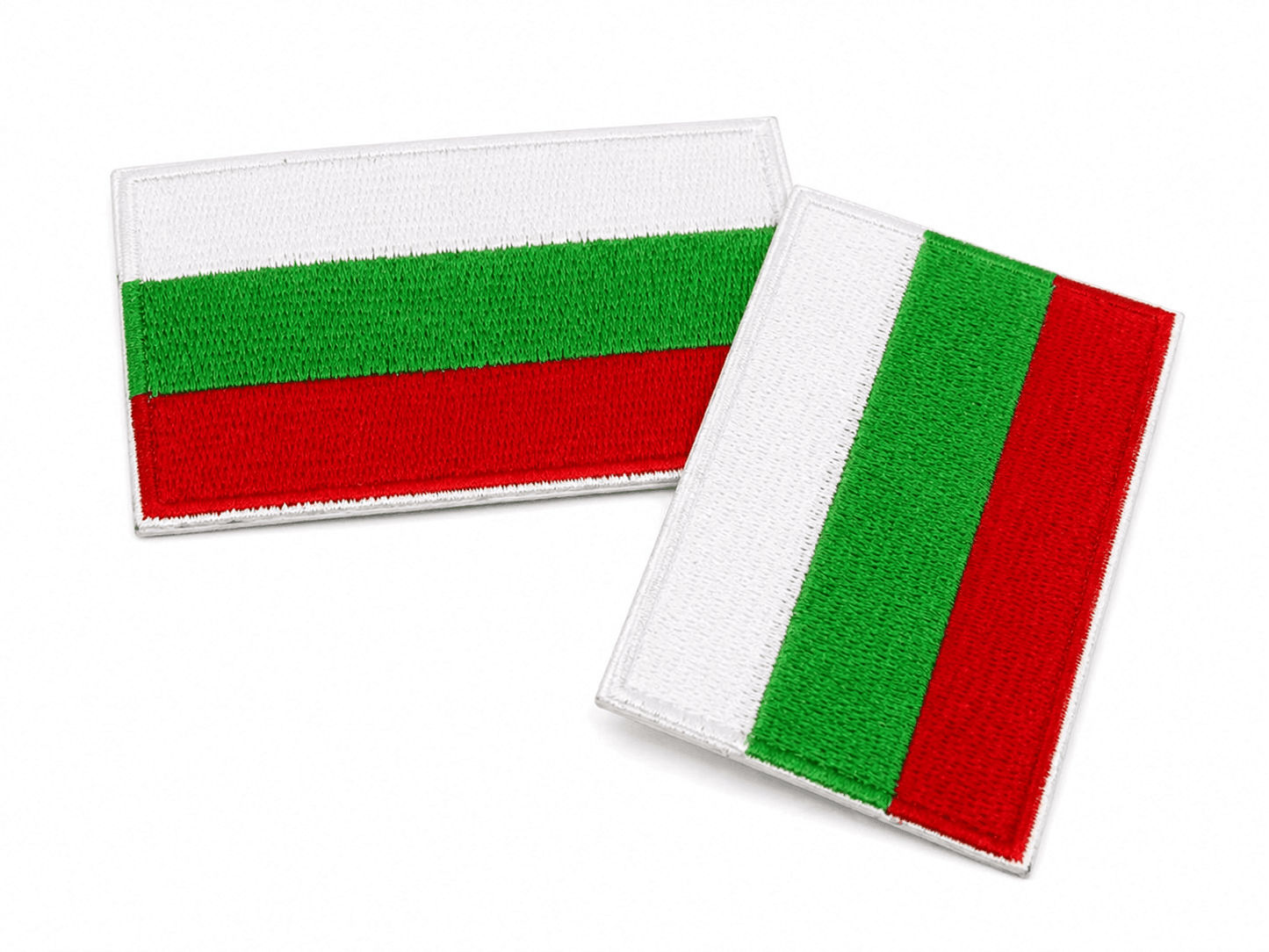 Emblema steagul Bulgariei 6.3x3.8 cm – termoadezivă fără velcro