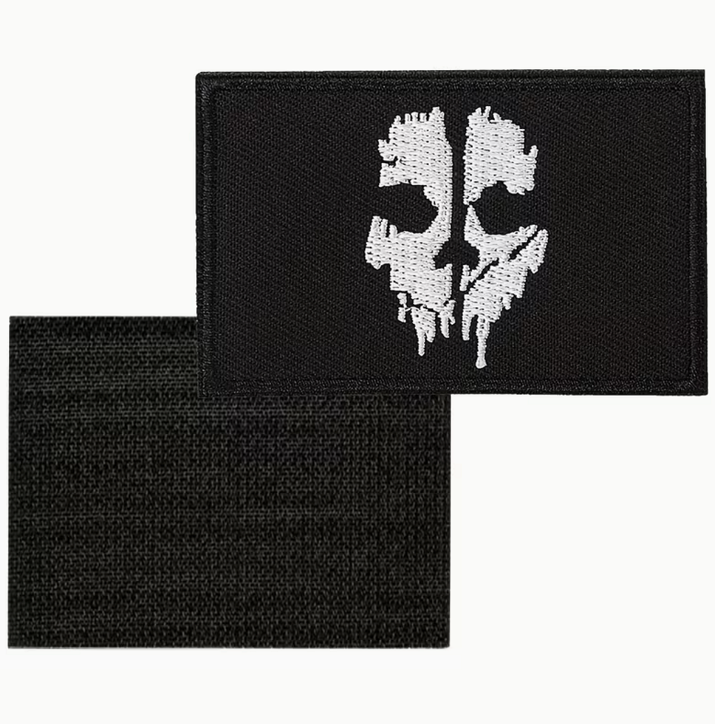 Call Of Duty Ghosts Logan Walker nášivka, suchý zip – taktická nášivka s lebkou