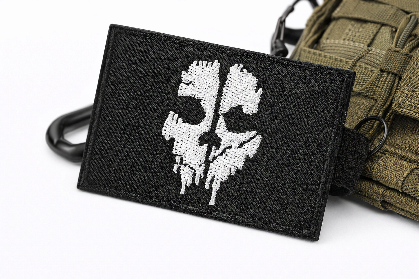 Call Of Duty Ghosts Logan Walker nášivka, suchý zip – taktická nášivka s lebkou