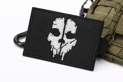 Call Of Duty Ghosts Logan Walker nášivka, suchý zip – taktická nášivka s lebkou