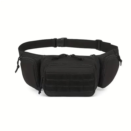 Geantă tactică pentru talie cu sistem MOLLE și compartiment pentru pistol 600D